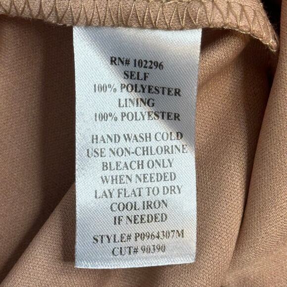 NWD Connected Apparel Black Chiffon Sleeveless Midi Dress Formal Womens Size 10 - Picture 10 of 12